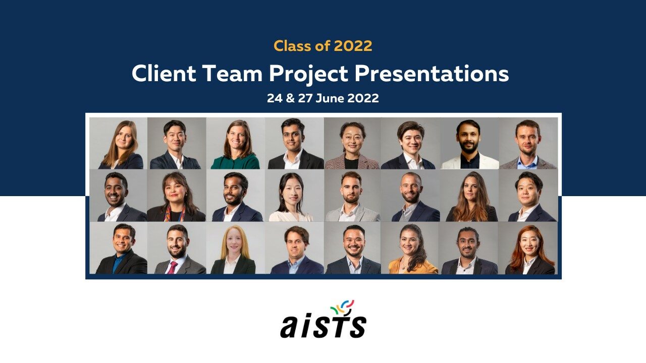 THE AISTS CLIENT TEAM PROJECT PRESENTATIONS 2022
