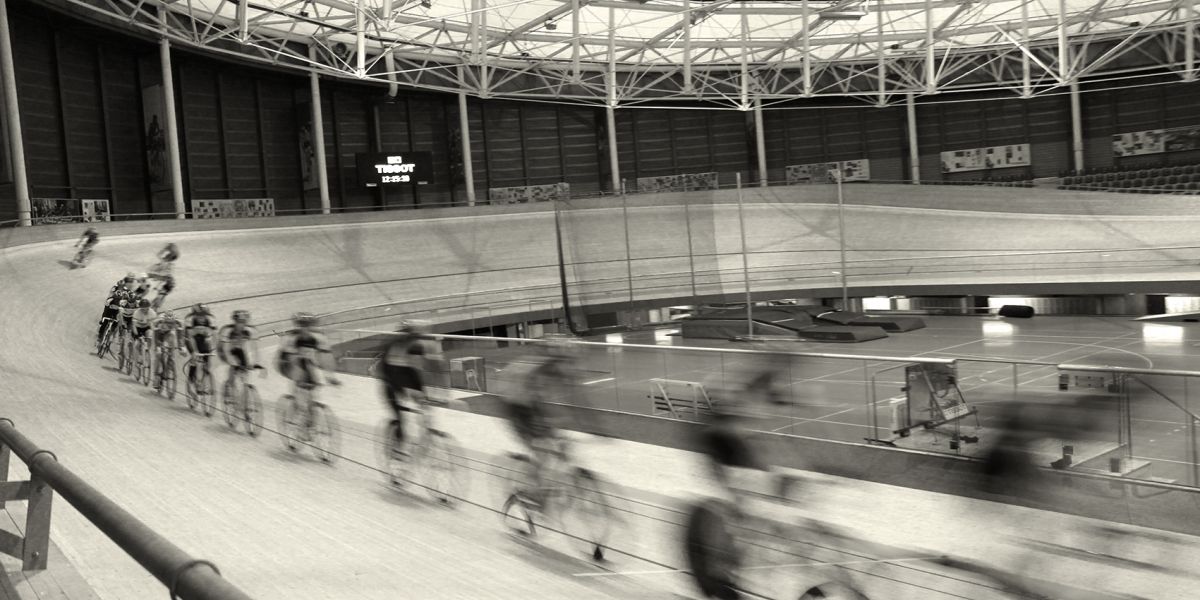 Track cycling - indoor bike race