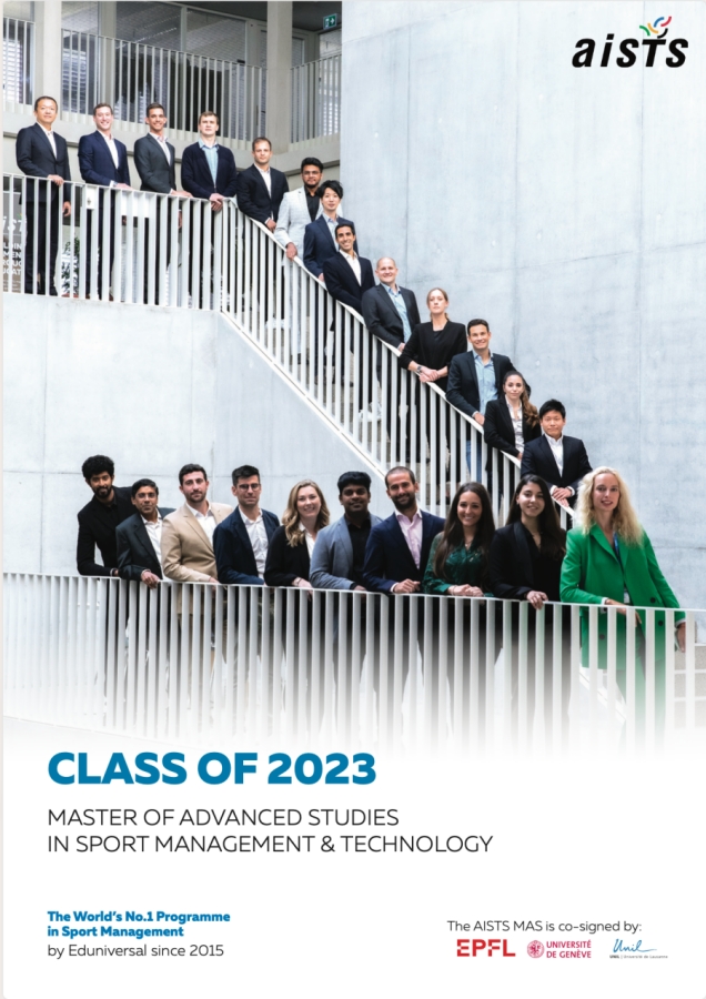 AISTS Master in Sport Administration and Technology Class 2023 - Participants brochure