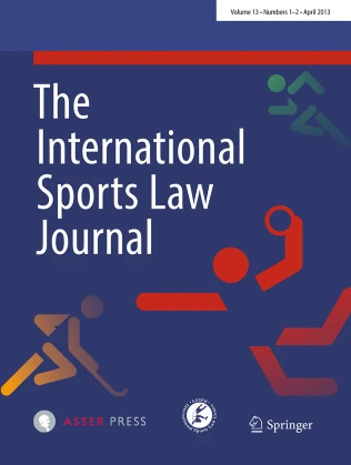 the international sport law journal book Jacques de Werra