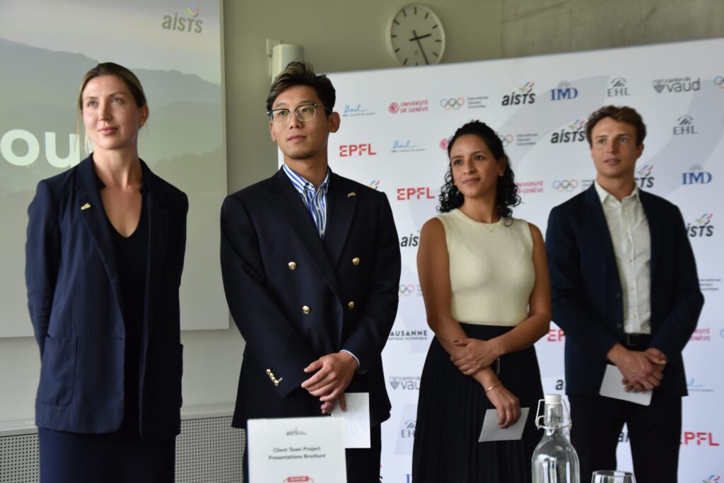 MAS participants during the Client Team Project Presentations 2025 in Lausanne, Switzerland