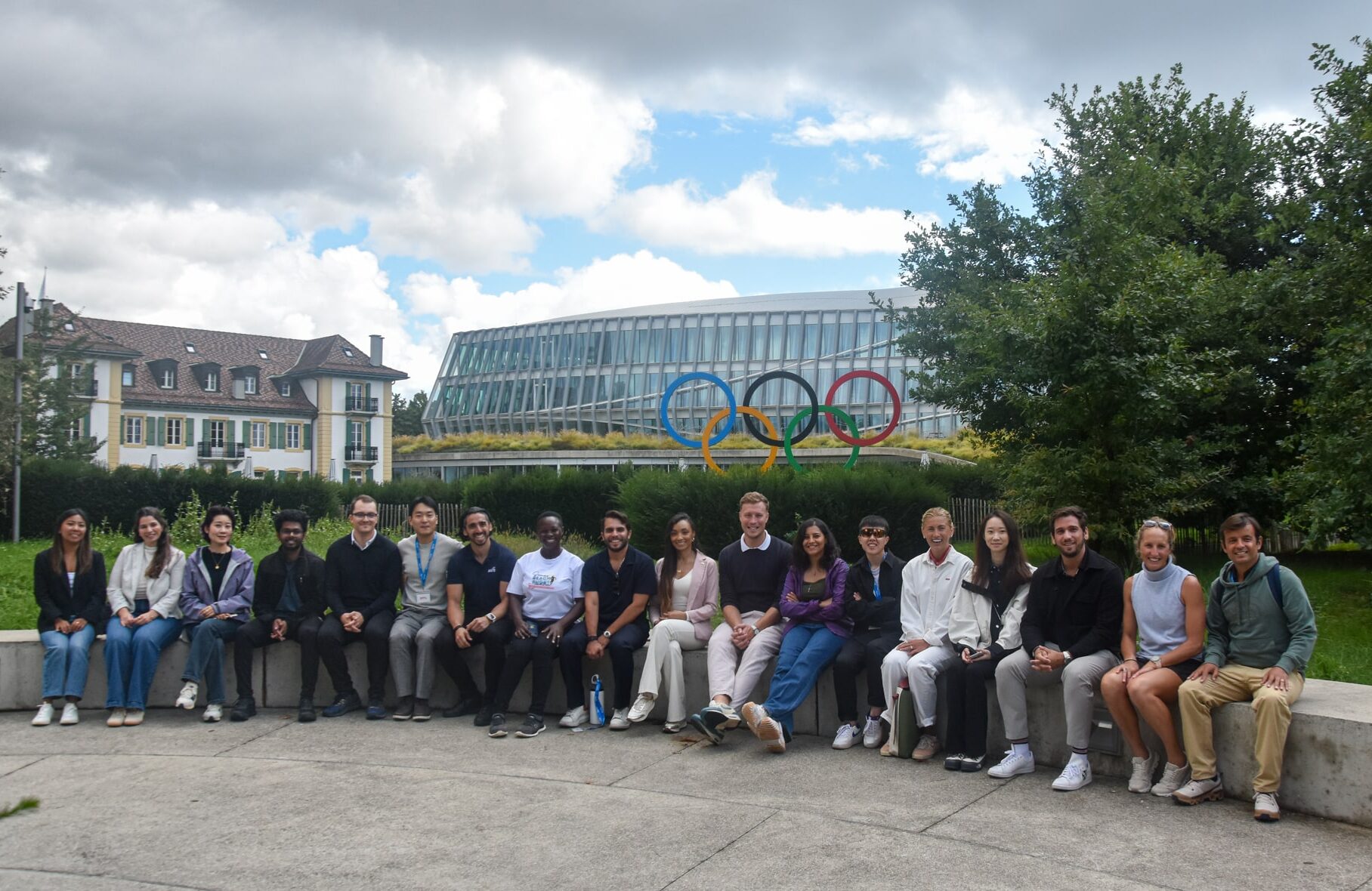 Picture of AISTS Master in Sport Management students during the Olympic Capital Tour